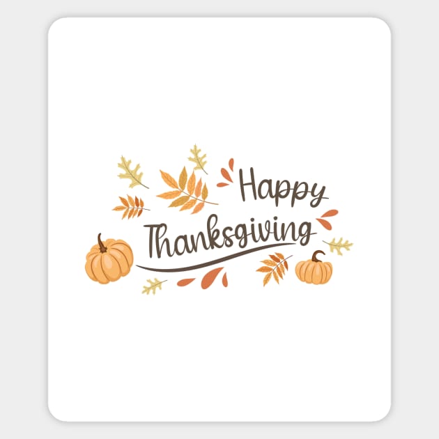 Happy Thanksgiving Sticker by SWON Design